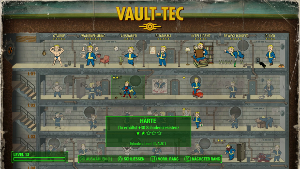 Diese &Uuml;bersichtskarte dient als Talentbaum. (Screenshot: Golem.de)