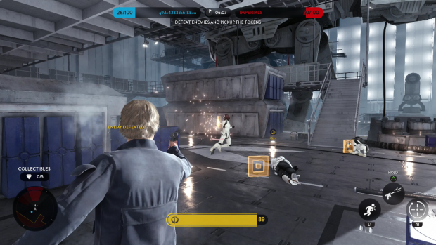 Han Solo räumt in einer Station auf Sullust auf. (Screenshot: Golem.de)