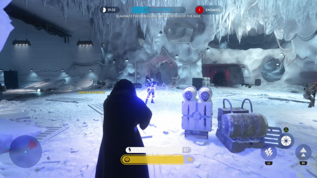 Hier kämpft der Chef: Imperator Palpatine greift Rebellen an. (Screenshot: Golem.de)