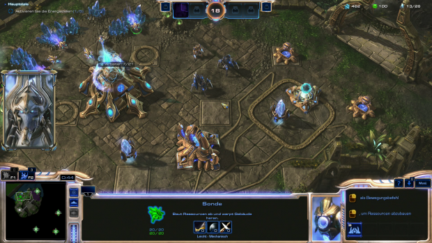 Klassischen Basisbau gibt es nur gelegentlich in der Kampagne. (Screenshot: Golem.de)