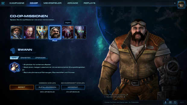 Im Koop-Modus darf der Spieler zwischen mehreren Helden wählen. (Screenshot: Golem.de)