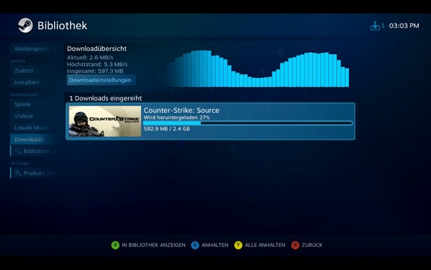 Die Downloadübersicht (Screenshot: Golem.de)