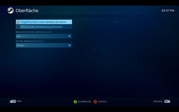 Linux-Desktop-Zugriff aktivieren (Screenshot: Golem.de)