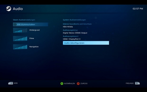 Audio wird per HDMI ausgegeben. (Screenshot: Golem.de)