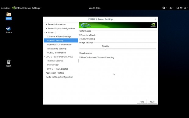 Mit dem Treiberwerkzeug lässt sich das VSync abschalten. (Screenshot: Golem.de)