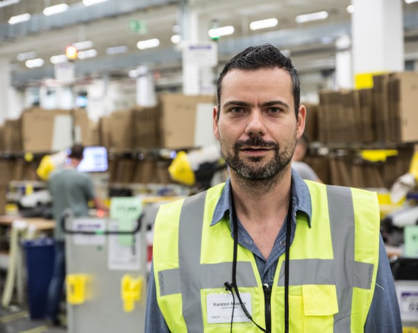 Karsten Müller, Geschäftsführer Amazon Fulfillment Center Brieselang (Foto: Martin Wolf)