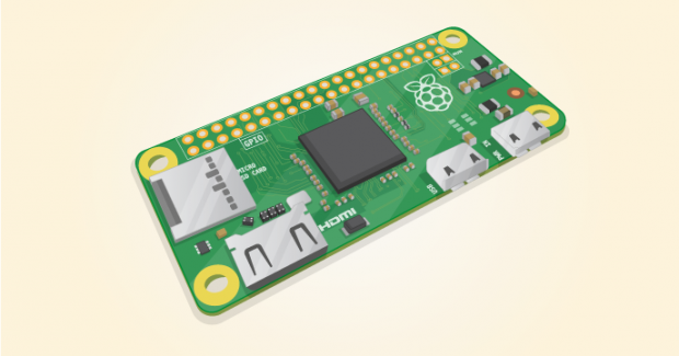 Rendermodell des Raspberry Pi Zero (Bild: Raspberry Pi Foundation)