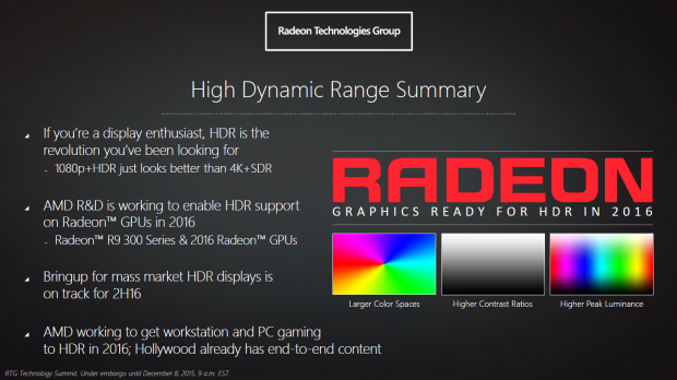 Präsentation zu HDR (Bild: AMD)