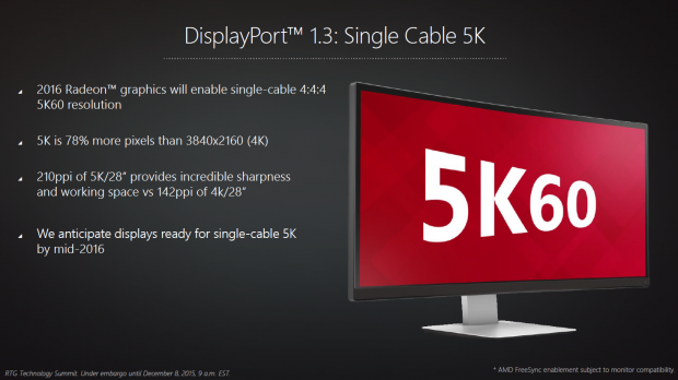 Präsentation zu DP 1.3 und Freesync (Bild: AMD)