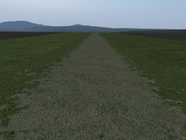Sieht nicht spektakulär aus, ist aber eine wichtige Detailverbesserung: unbefestigte Start- und Landebahnen, die sich in die Umgebung einbetten. (Screenshot: Flightgear.org)