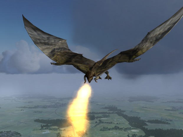 Ein aufgrund von Flugsaurier-Daten simulierter Drache findet sich auch in Flightgear.  (Screenshot: Flightgear.org)