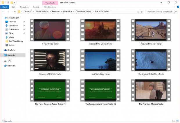 HP legt ältere Trailer bei. (Screenshot: Golem.de)