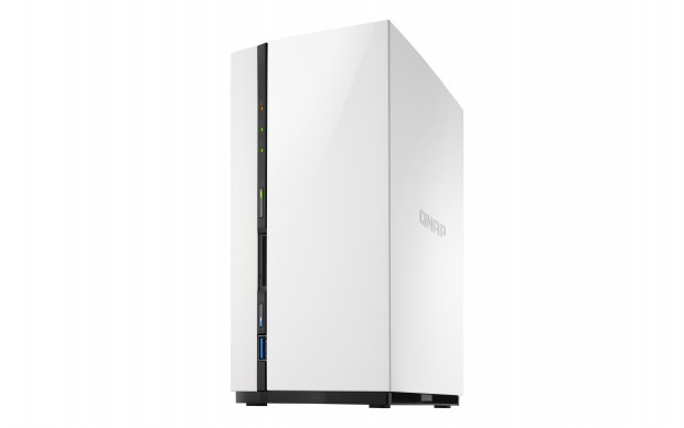 Das TAS-268 bietet Platz für zwei Festplatten oder SSDs ...(Bild: Qnap)