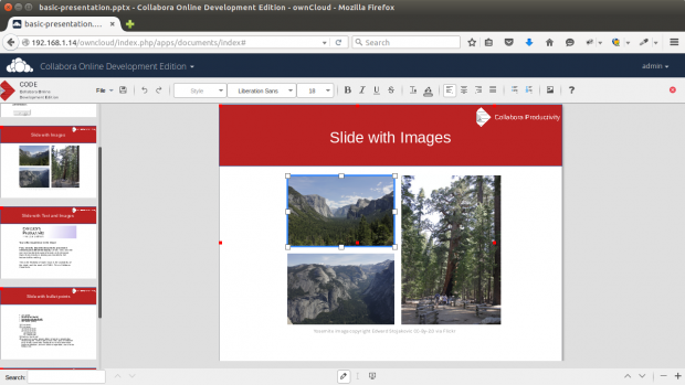 Integration von Libreoffice Online in Owncloud. (Bild: Collabora - CC0)