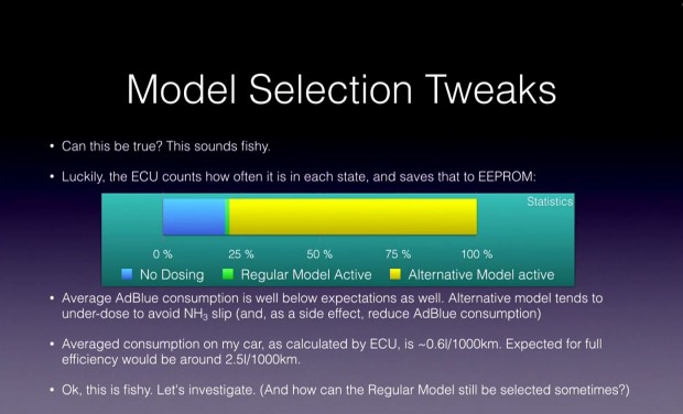 Der normale Modus wird nur selten aktiviert. In der Warmlaufphase wird kein Adblue zugesetzt. 