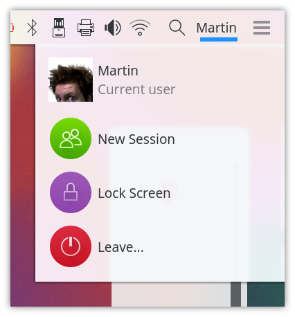 Applet zum Nutzerwechseln (Bild: KDE - CC BY 3.0)