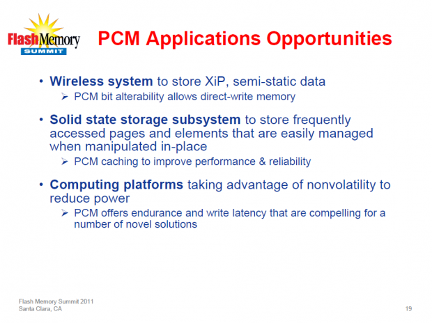 IMFT über PCM auf dem FMS 2011 (Bild: Micron)