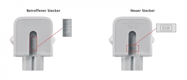 Netzteilstecker von Apple (Bild: Apple)