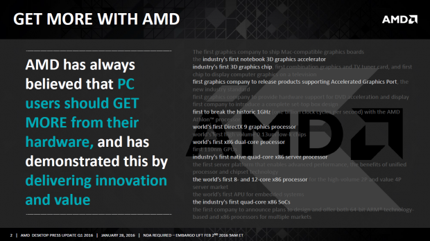 Präsentation zu neuen APUs, Athlons und CPU-Kühlern (Bild: AMD)