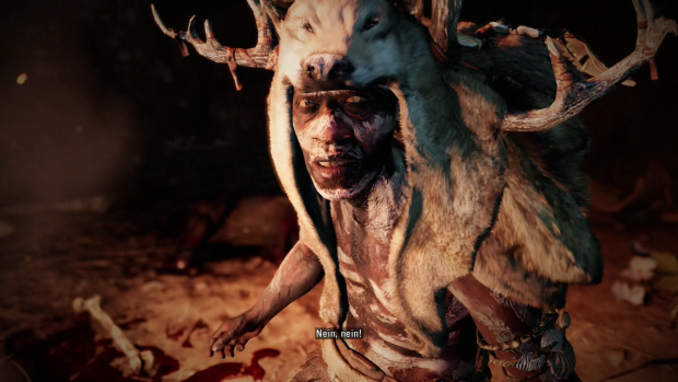 Der Schamane erzählt uns Wichtiges über das Beschwören von Bestien. (Screenshot: Golem.de)