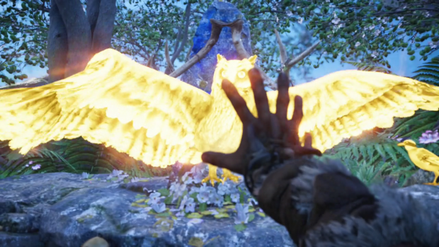 In einer Art Trance finden wir eine Eule ... (Screenshot: Golem.de)