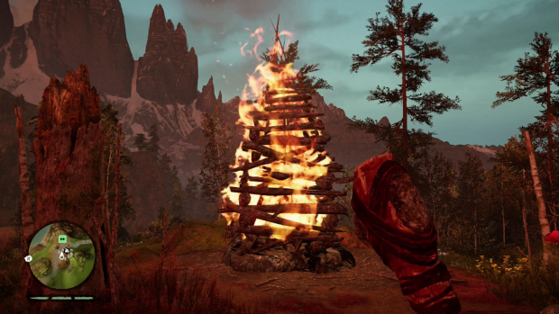 Durch diese Feuer schalten wir Schnellreisepunkte frei. (Screenshot: Golem.de)