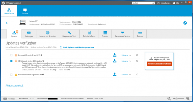 HPs Support Assistant (Bild: Golem.de)