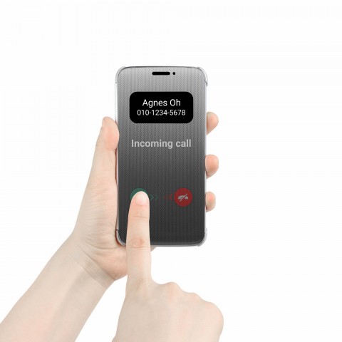 Semitransparente Klapphülle mit Touch-Funktion für das G5 (Bild: LG)