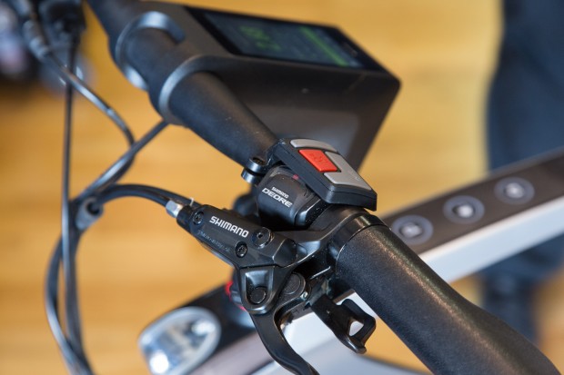 Die Bremsen stammen von Shimano. (Bild: Martin Wolf/Golem.de)