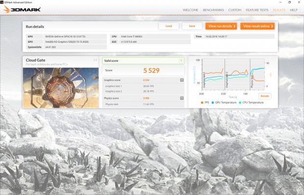 Surface Book mit HD Graphics 520 (Screenshot: Golem.de)
