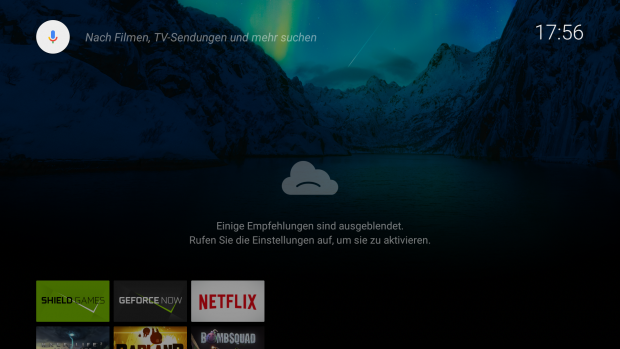 Nvidia Shield TV mit Marshmallow (Screenshot: Golem.de)