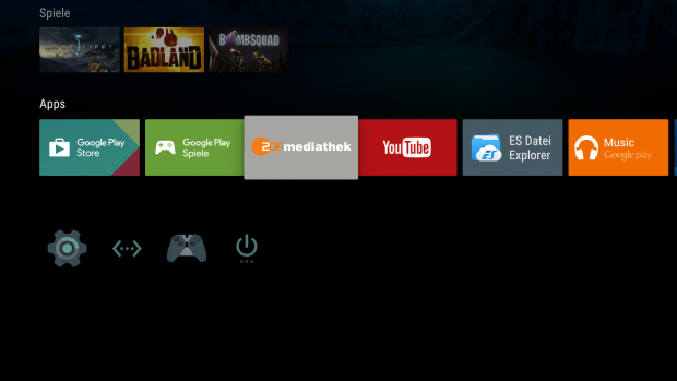Nvidia Shield TV mit Marshmallow (Screenshot: Golem.de)