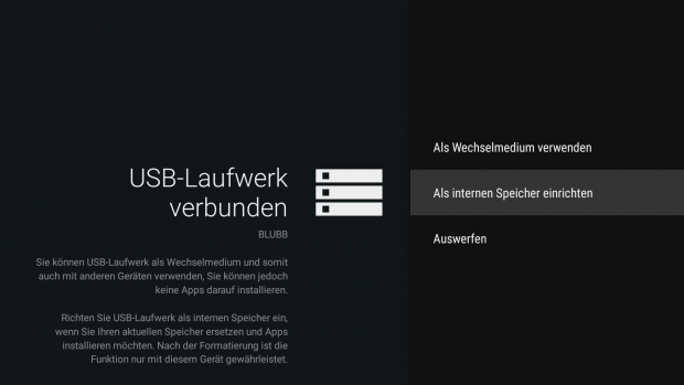 Nvidia Shield TV mit Marshmallow (Screenshot: Golem.de)