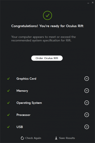 Passt die Hardware, gibt's nur den Link zum VR-Headset. (Bild: Oculus VR)