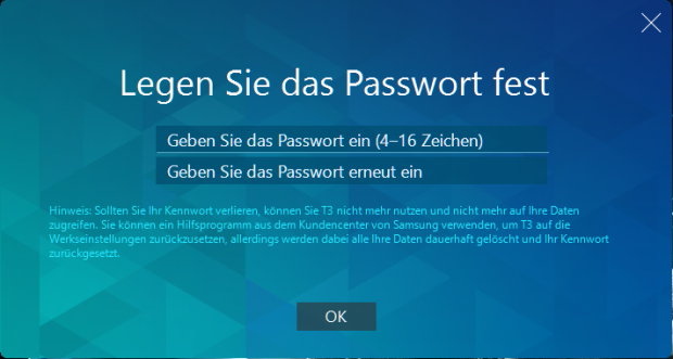 Samsung Portable SSD T3 (Screenshot: Golem.de)