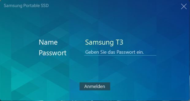 Samsung Portable SSD T3 (Screenshot: Golem.de)