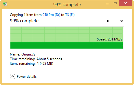 Samsung Portable SSD T3 (Screenshot: Golem.de)