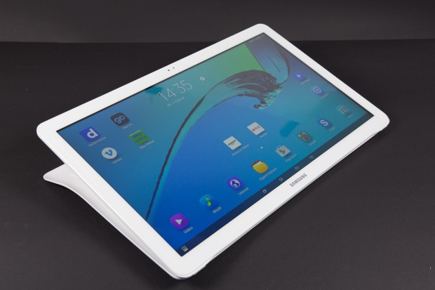 Das Galaxy View im Liegebetrieb (Bild: Martin Wolf/Golem.de)