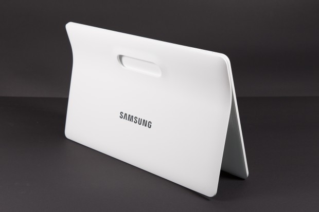 Das Galaxy View im Standmodus (Bild: Martin Wolf/Golem.de)