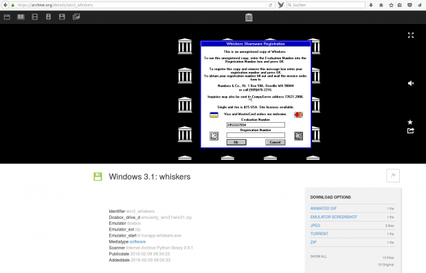 Die Möglichkeit, mit Kreditkarte zu zahlen, war damals noch die Ausnahme. (Screenshot: Golem.de)