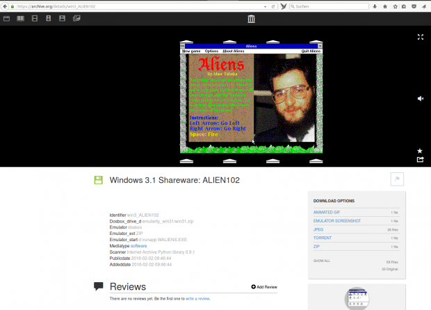 Einige Entwickler bauten sogar Fotos in die Splashscreens ihrer Anwendungen ein. (Screenshot: Golem.de)