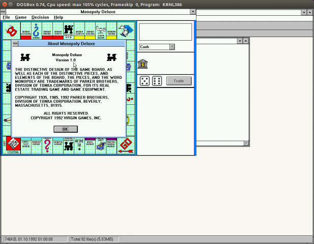 Einige Anwendungen laufen nur träge im Emulator. Sie lassen sich aber auch herunterladen und in einer eigenen Dosbox samt höherer Grafikauflösung installieren und nutzen. (Screenshot: Golem.de)