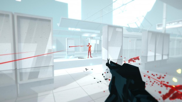 In einer schneeweißen U-Bahn-Station liefern wir uns eine Schießerei. (Screenshot: Golem.de)