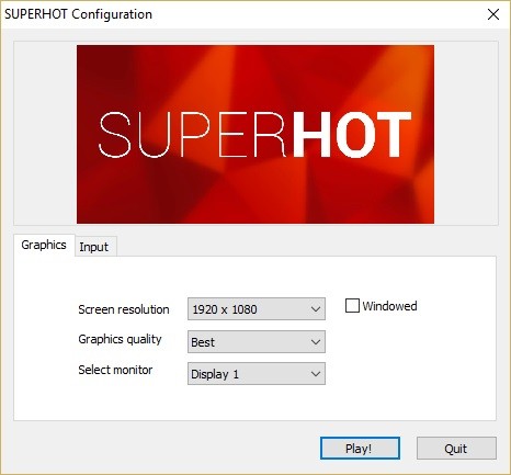 Das Grafikmenü der Windows-Version ist sehr spartanisch gehalten. (Screenshot: Golem.de)