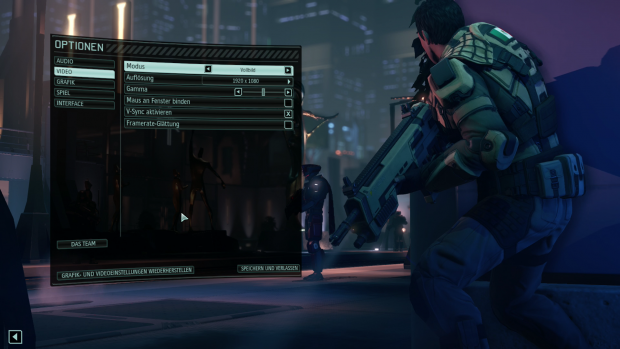Im Videomenü bestimmen wir unter anderem die Auflösung. (Screenshot: Golem.de)