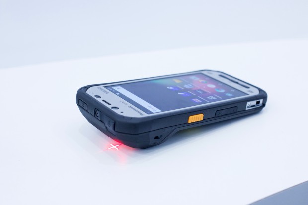 Der Barcode-Scanner ... (Foto: Michael Wieczorek/Golem.de)
