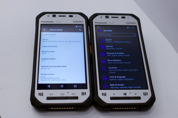 Windows- und Android-Version nebeneinander (Foto: Michael Wieczorek/Golem.de)