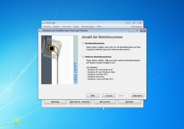 Ist ausschlie&szlig;lich Windows auf einem Rechner installiert, ist hier die obere Option die erste Wahl. Wird die zweite Option aktiviert, ... (Screenshot: J&ouml;rg Thoma)