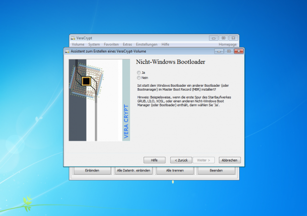 Wer zuvor den Linux-Bootloader Grub verschoben hat, verneint die folgende Frage. Sonst bricht ... (Screenshot: J&ouml;rg Thoma)
