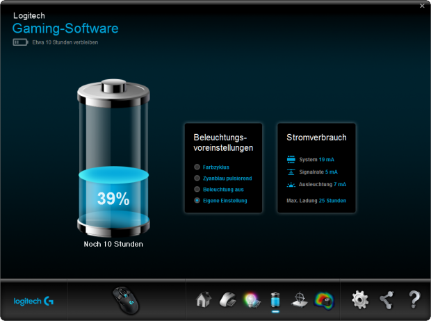 Logitech Gaming Software mit der G900 (Screenshot: Marc Sauter/Golem.de)